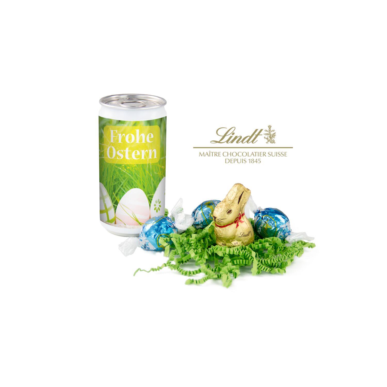 Geschenkartikel / Präsentartikel: Lindt-Oster-Überraschung, Das Nest in der Dose