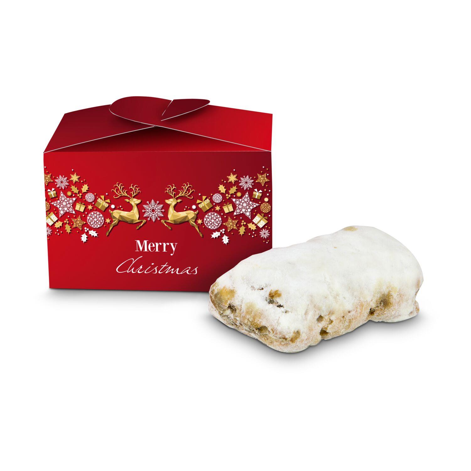 Geschenkartikel / Präsentartikel: Mini-Stollen Merry Christmas