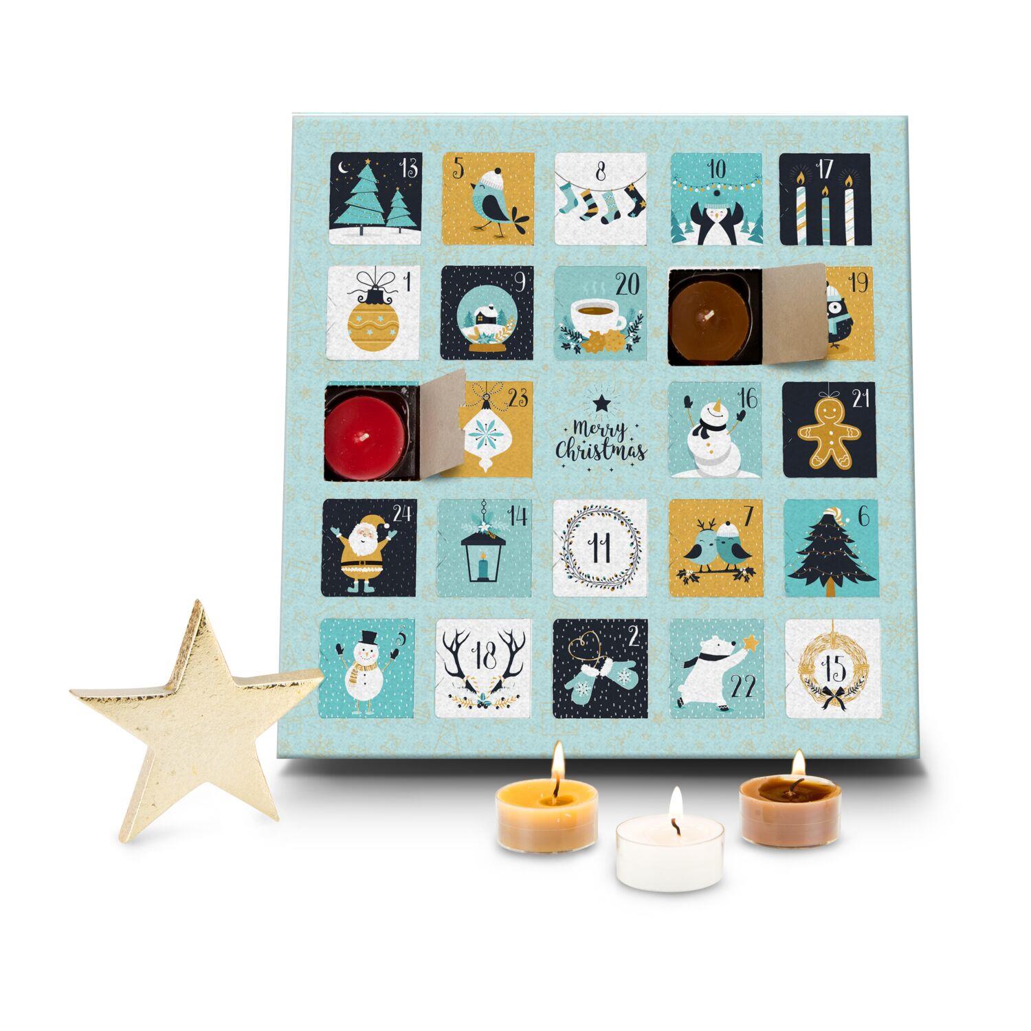 Geschenkartikel: Duftkerzen Adventskalender Charming Christmas