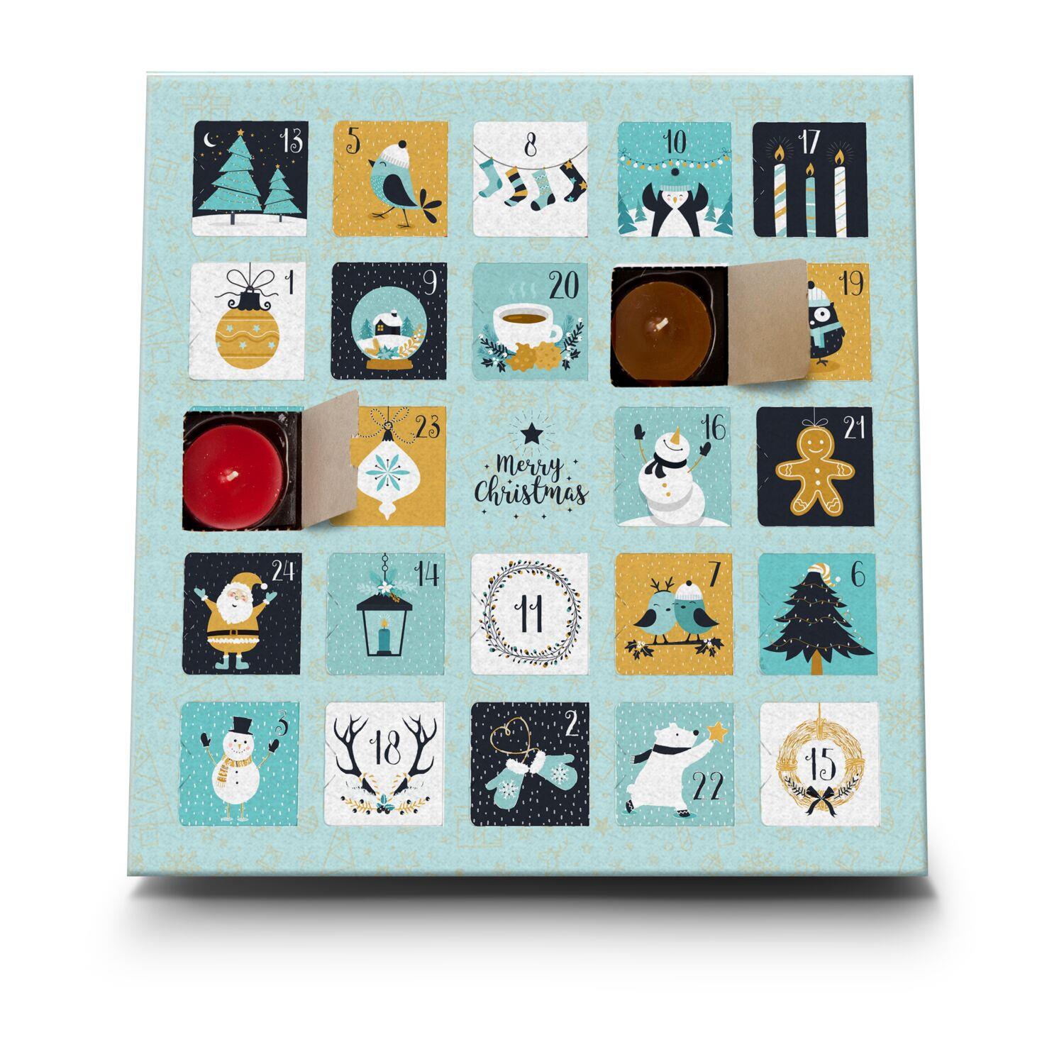 Geschenkartikel: Duftkerzen Adventskalender Charming Christmas