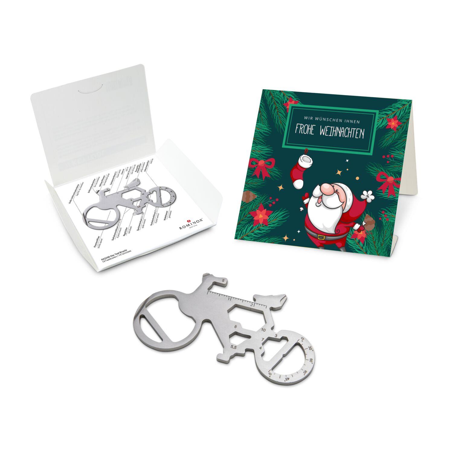 ROMINOX® [KEY] Tool Bicycle (19 Funktionen) Frohe Weihnachten