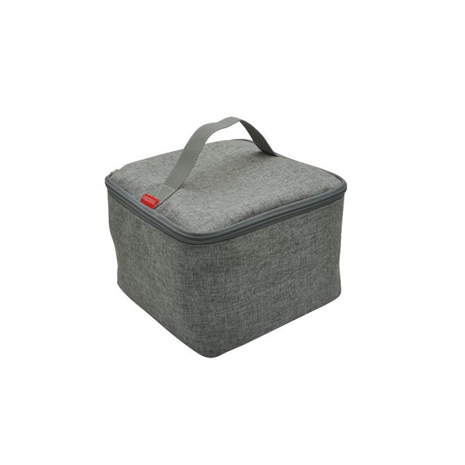 Isotherme Bento-Lunchbag  Sendai , aus RPET, grau meliert