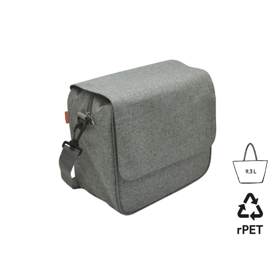 Isotherme Bento-Lunchbag  Hakone , aus RPET, grau meliert