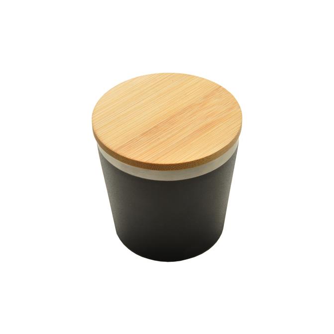 Doppelwandiger Edelstahlbecher  Nagano  mit Bambusdeckel (M)