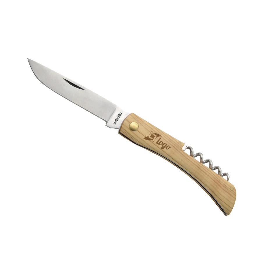 Traditionelles Taschenmesser  Terroir , Korkenzieher, Olivenholz