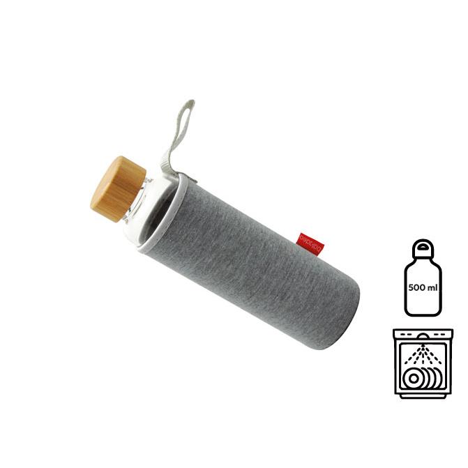 Glasflasche  Reisui , 500ml, Neoprenhülle