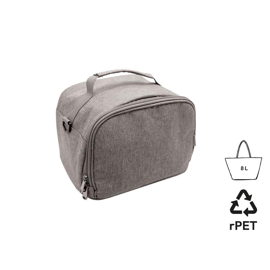 Isothermer lunch bag  Nara , aus RPET, grau meliert