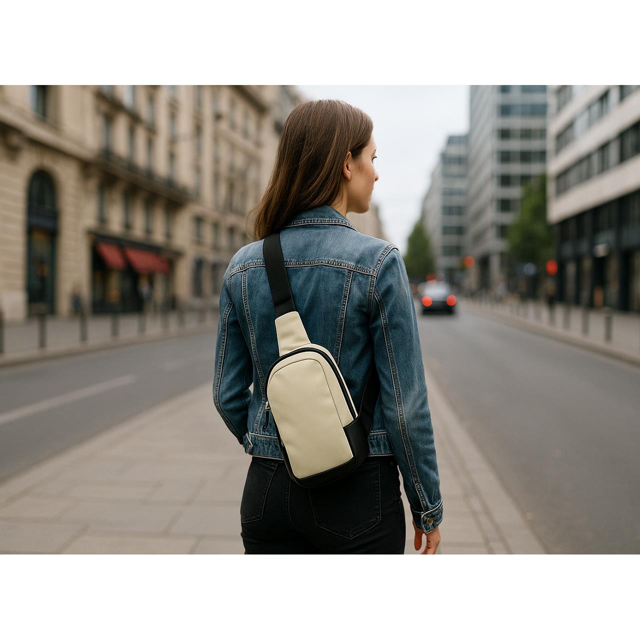 Umhängetasche  Almeria , Polycotton beige