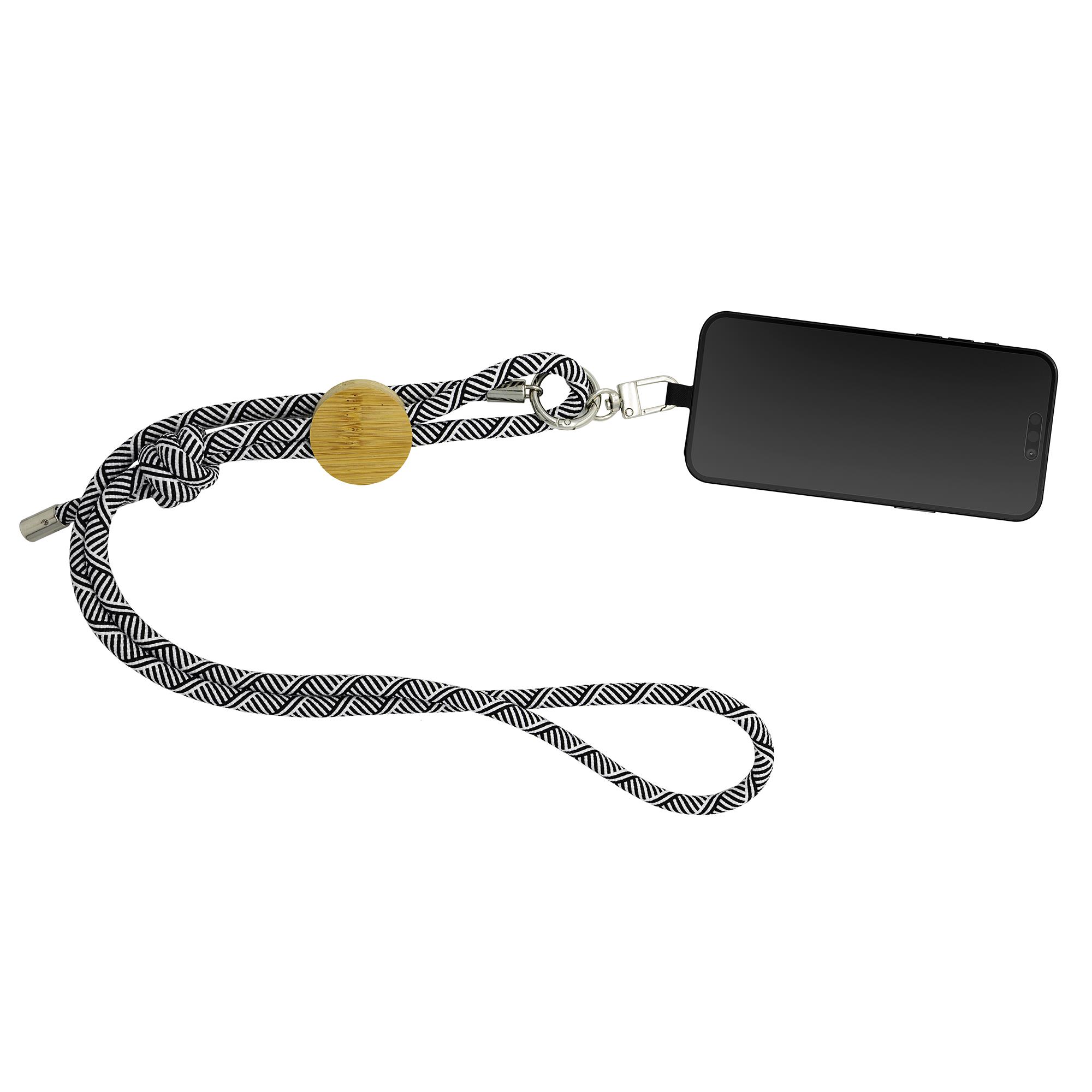 Smartphone-Lanyard  Madrid , schwarz RPET
