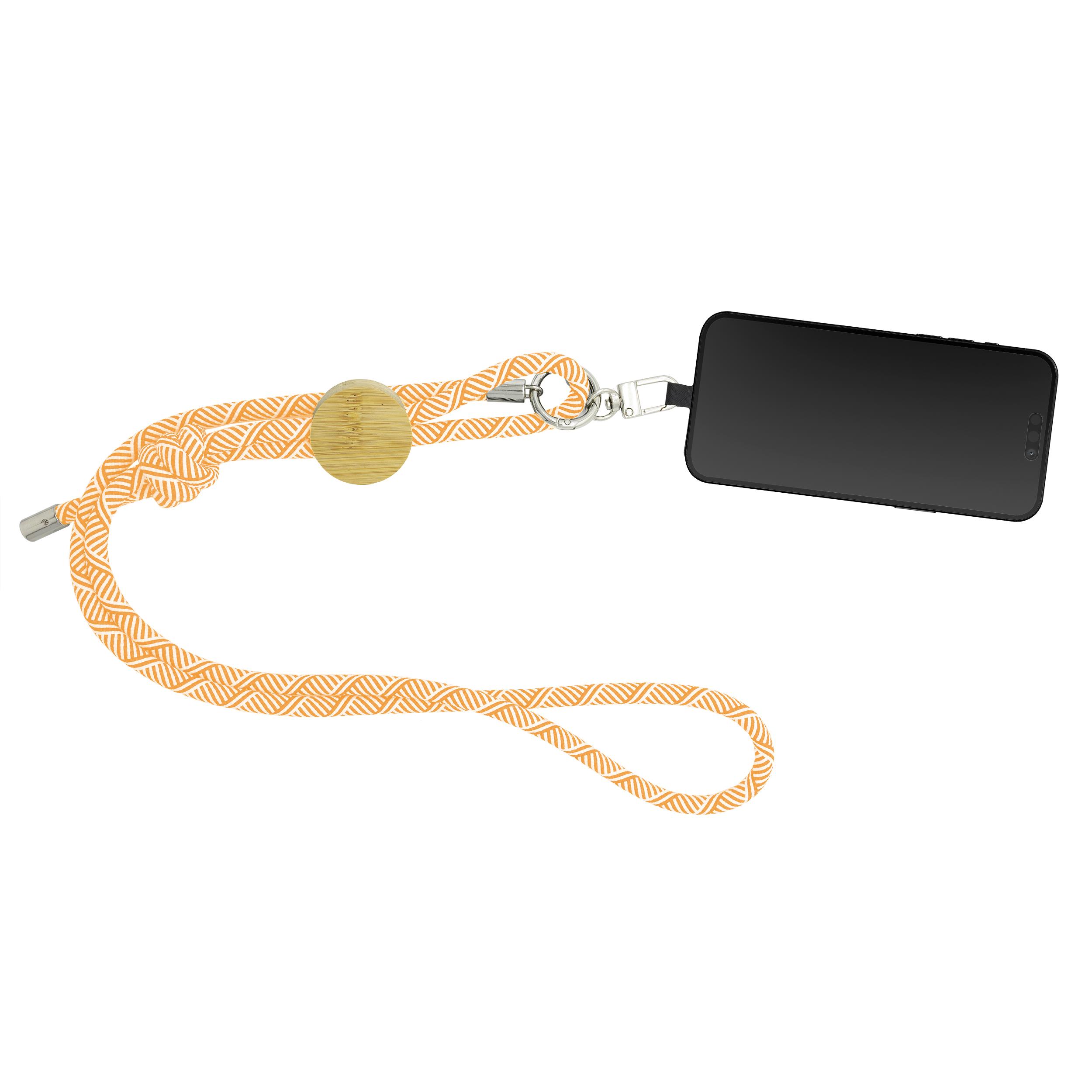Smartphone-Lanyard  Madrid , orange RPET