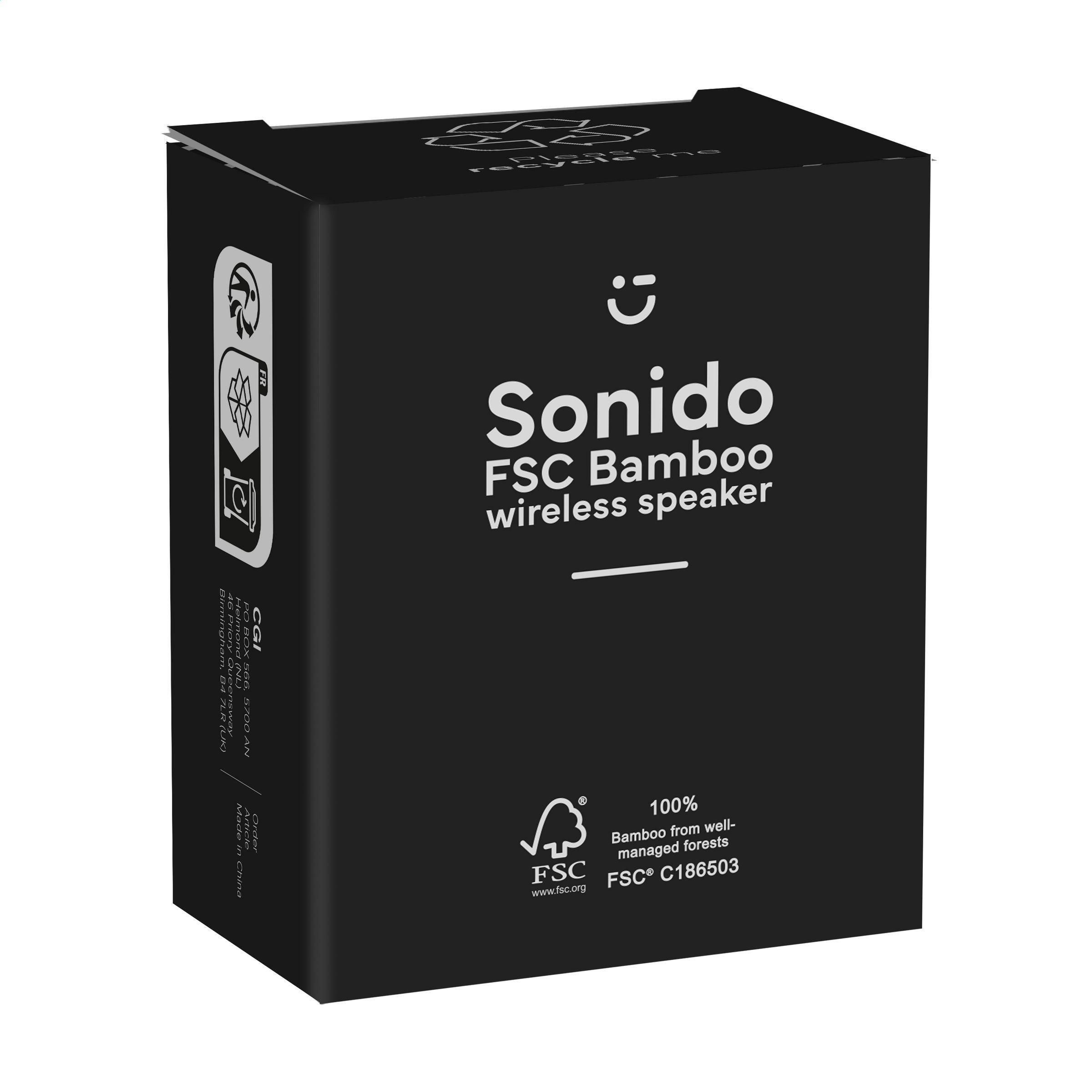 Sonido 5W Bamboo Wireless Speaker