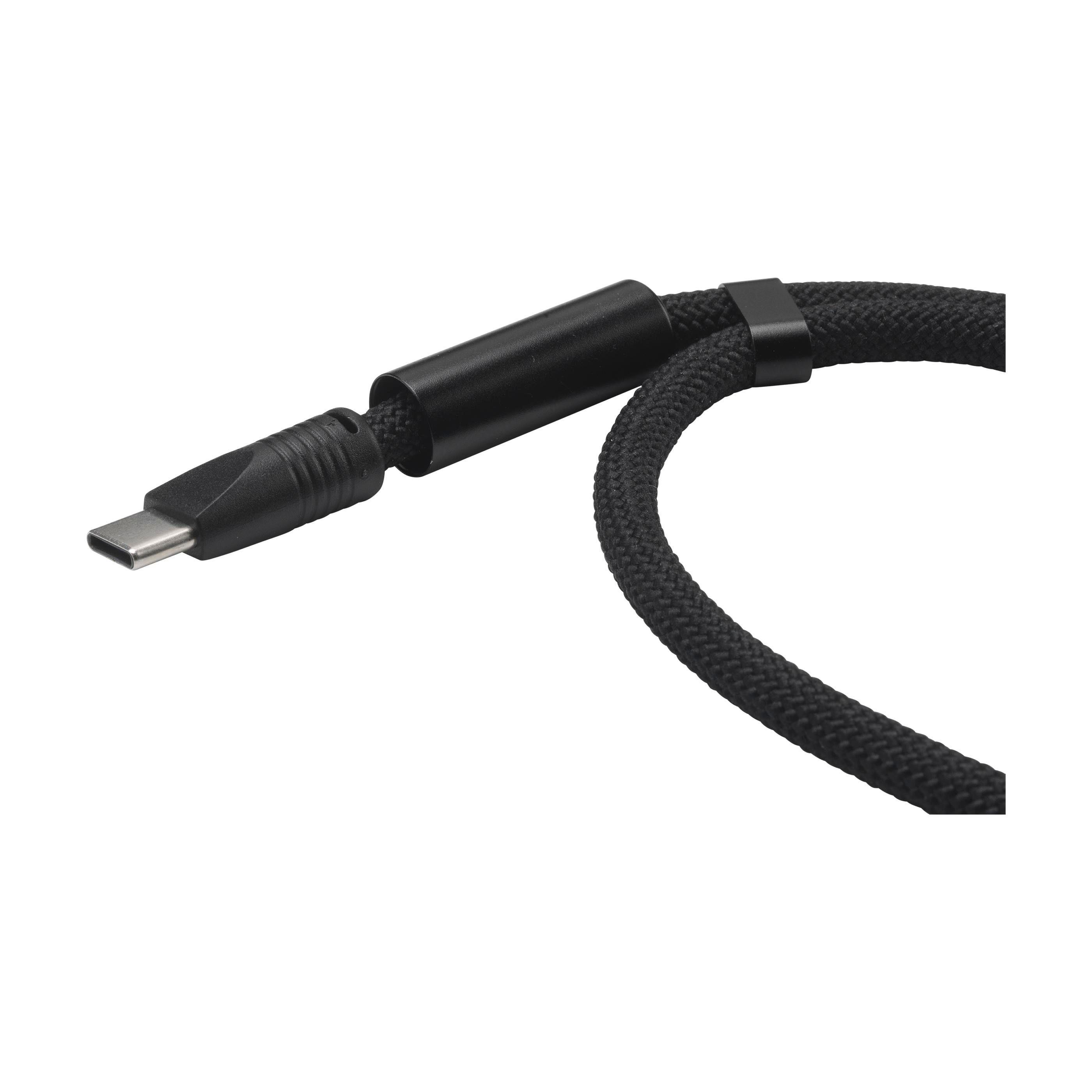 Wrist Lanyard 2-in-1 GRS RPET Load & Sync USB Cable