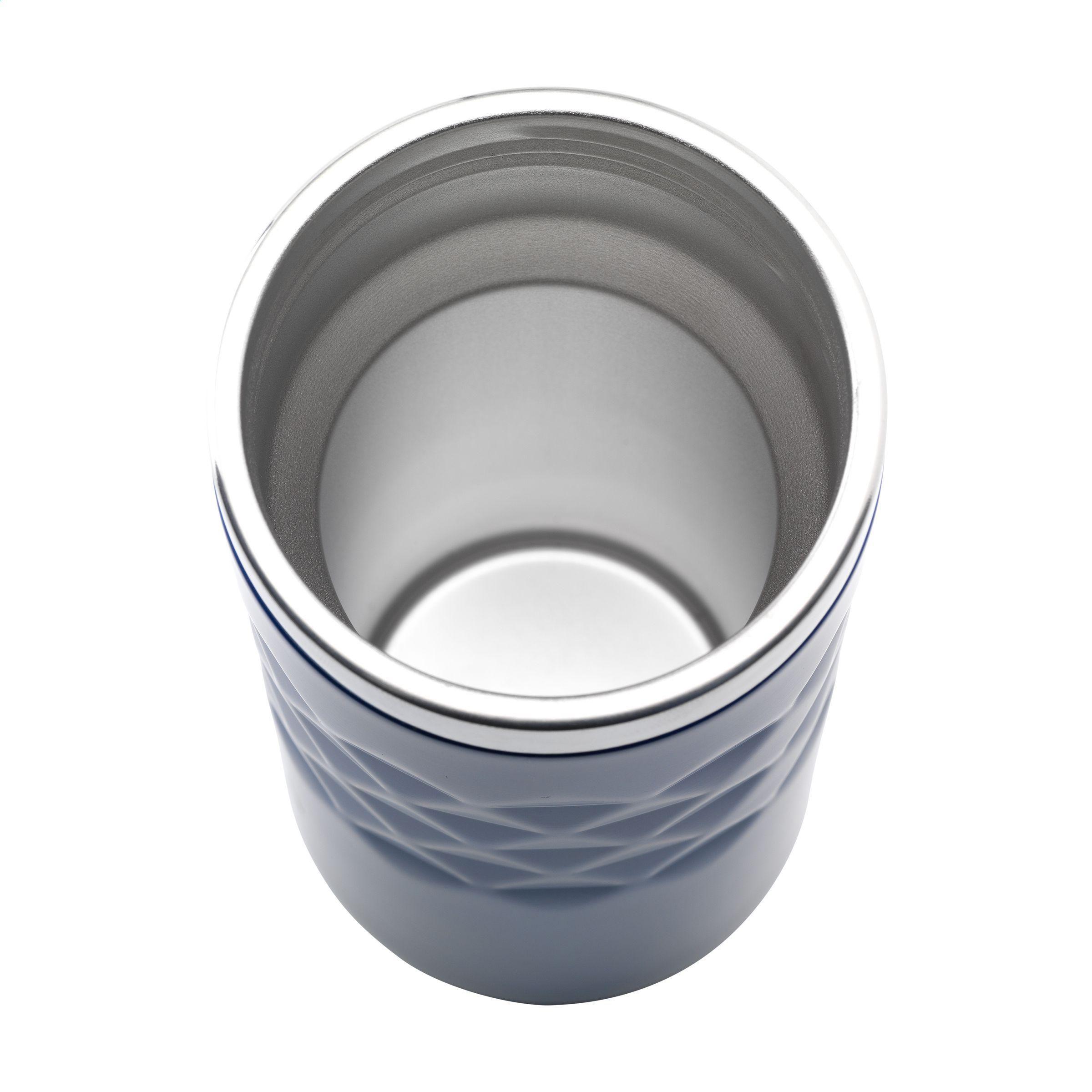 Geometric Mug RCS Recycled Steel 280 ml Thermobecher