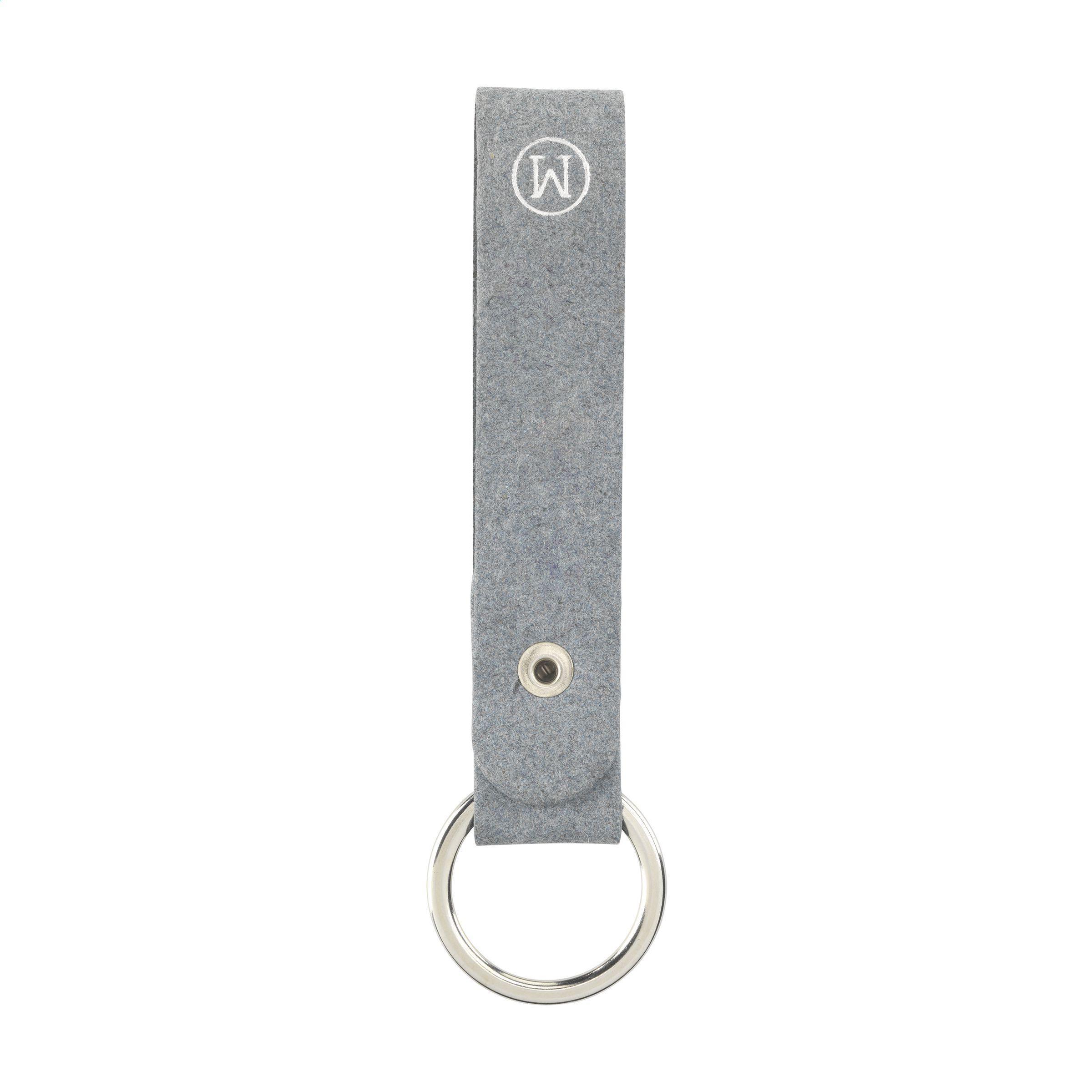 Recycled Denim Textile Keyring Schlüsselanhänger