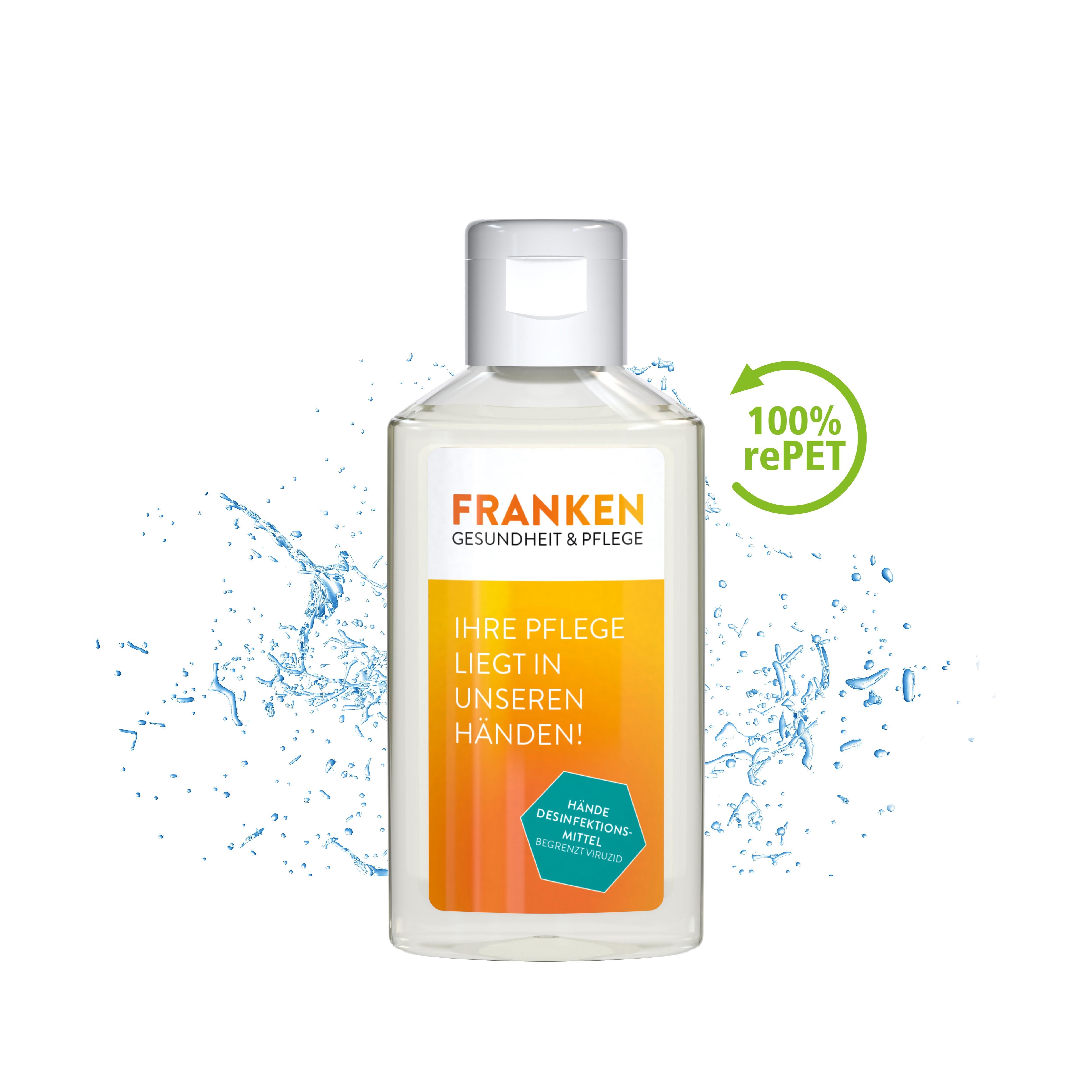 50 ml Flasche - Hände-Desinfektionsgel (DIN EN 1500) - Body Label