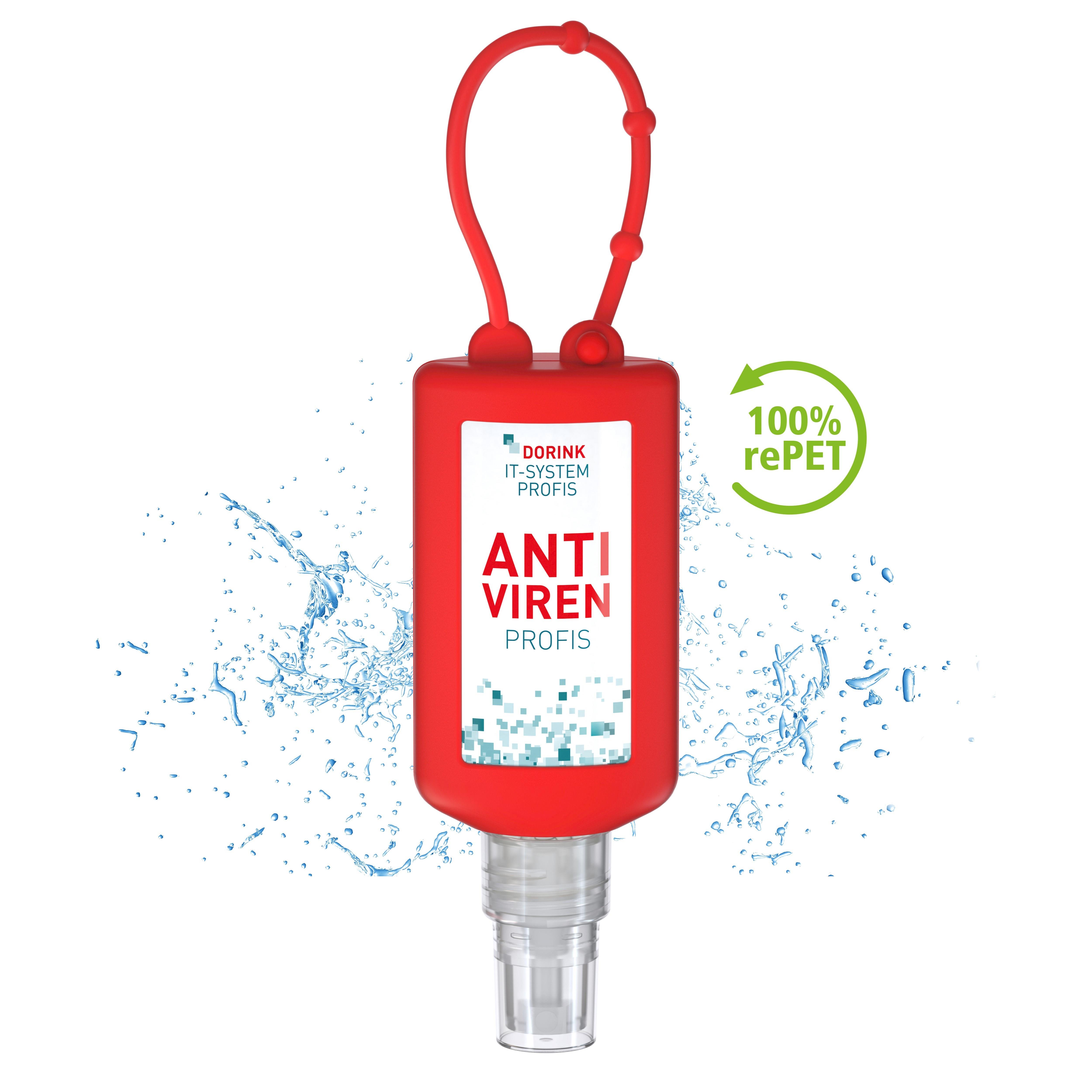50 ml Bumper rot - Hände-Desinfektionsspray (DIN EN 1500) - Body Label