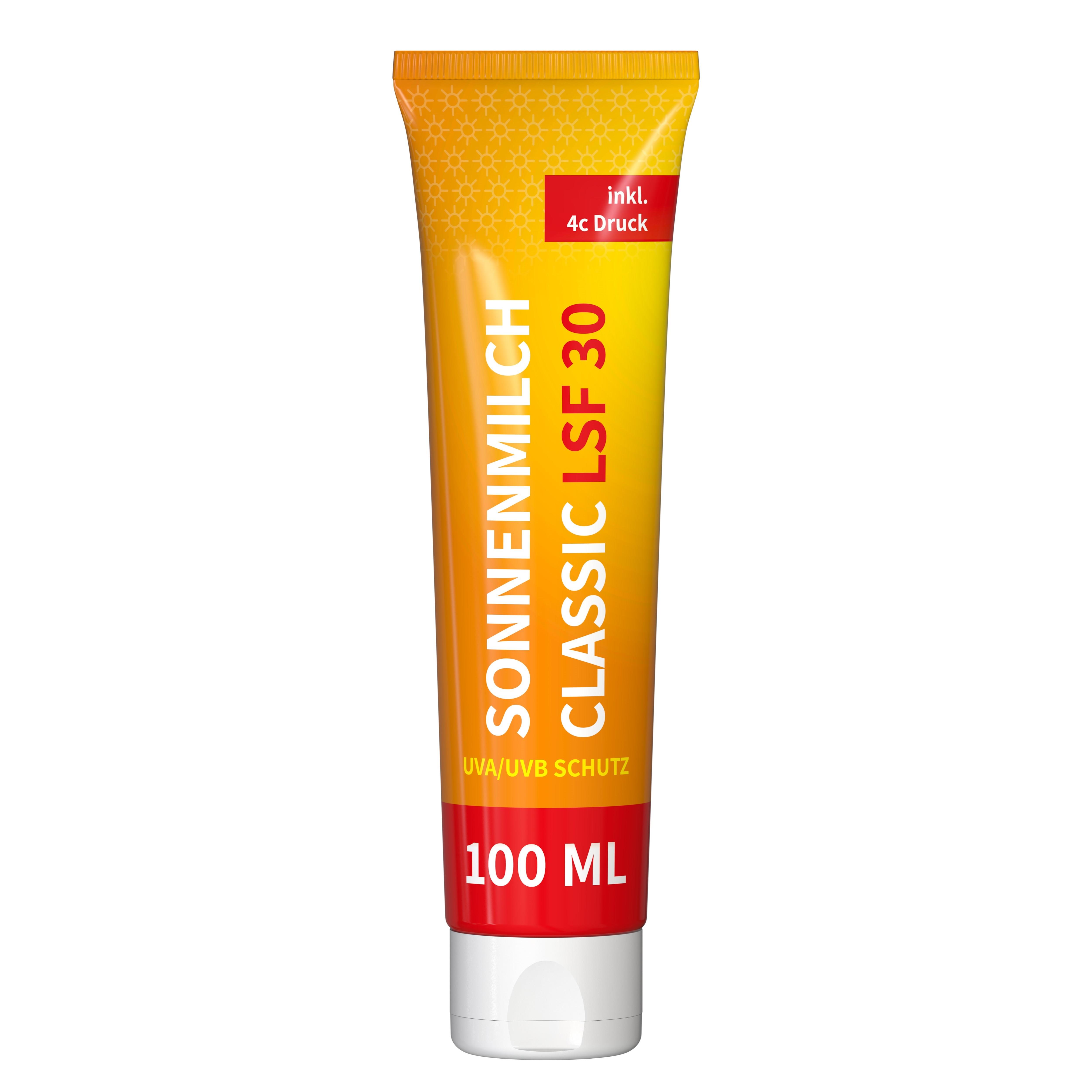 100 ml Tube - Sonnenmilch LSF 30 - FullbodyPrint