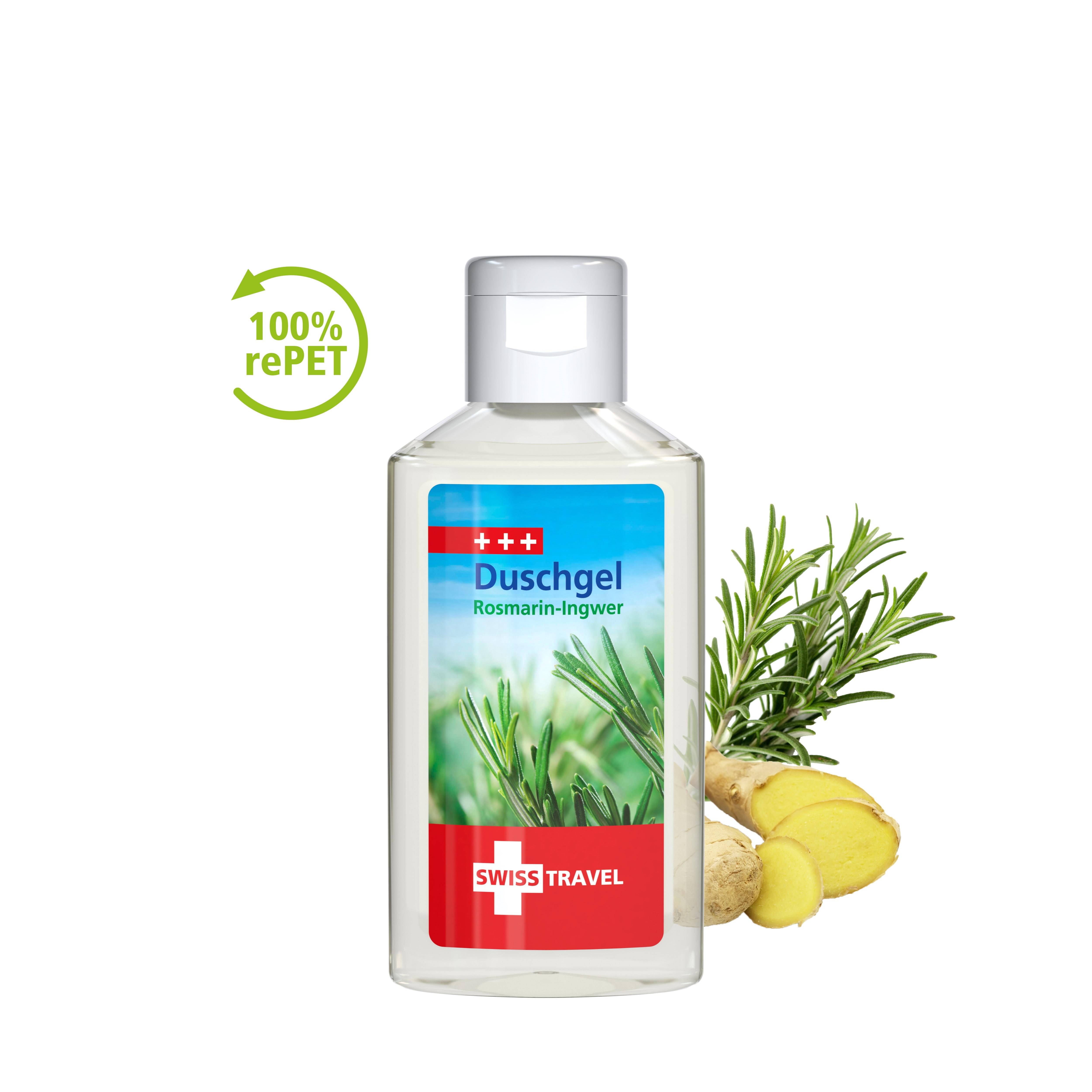 50 ml Flasche - Duschgel Rosmarin-Ingwer - Body Label