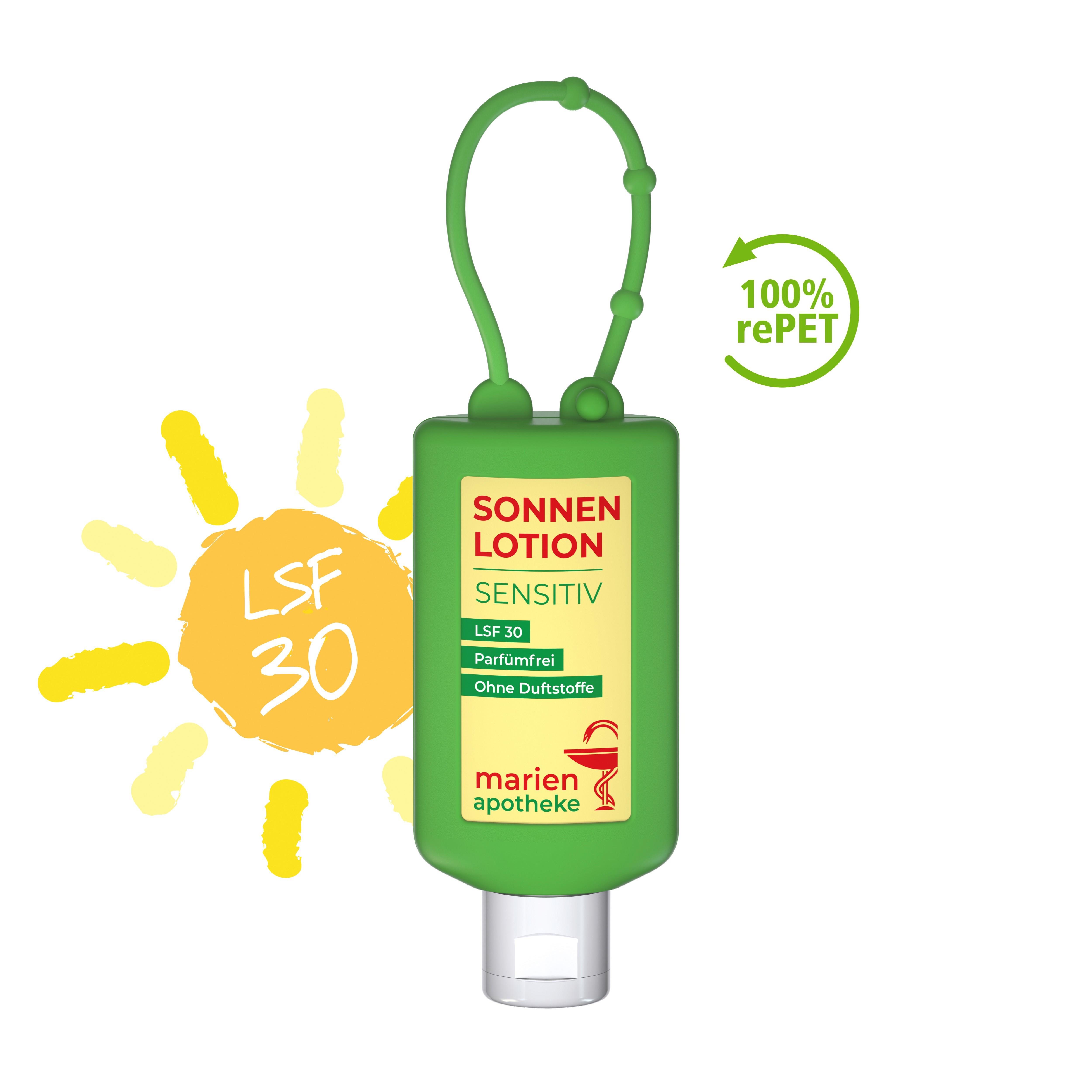 50 ml Bumper grün - Sonnenmilch LSF 30 (sensitiv) - Body Label