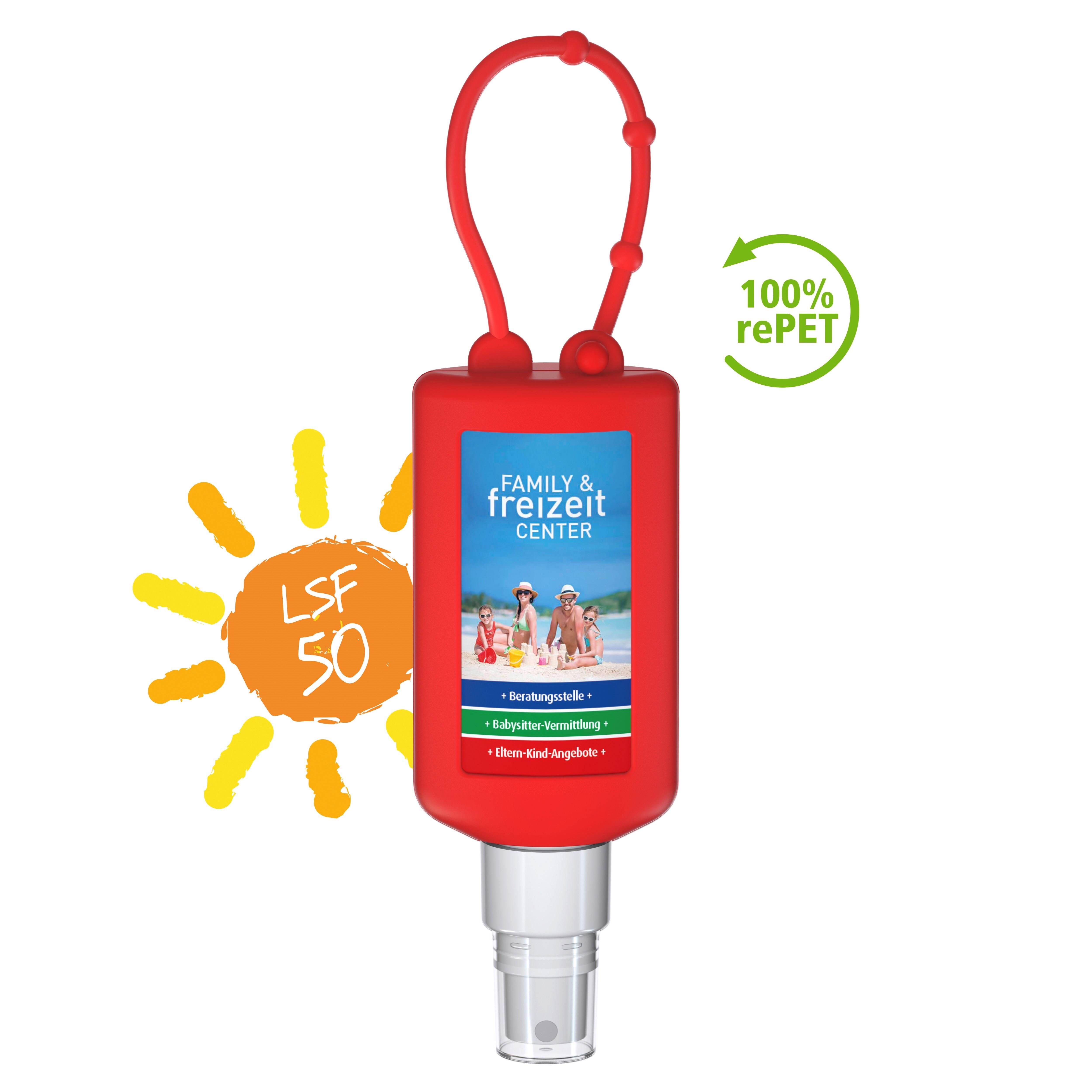 50 ml Bumper rot - Sonnenschutzspray LSF 50 - Body Label