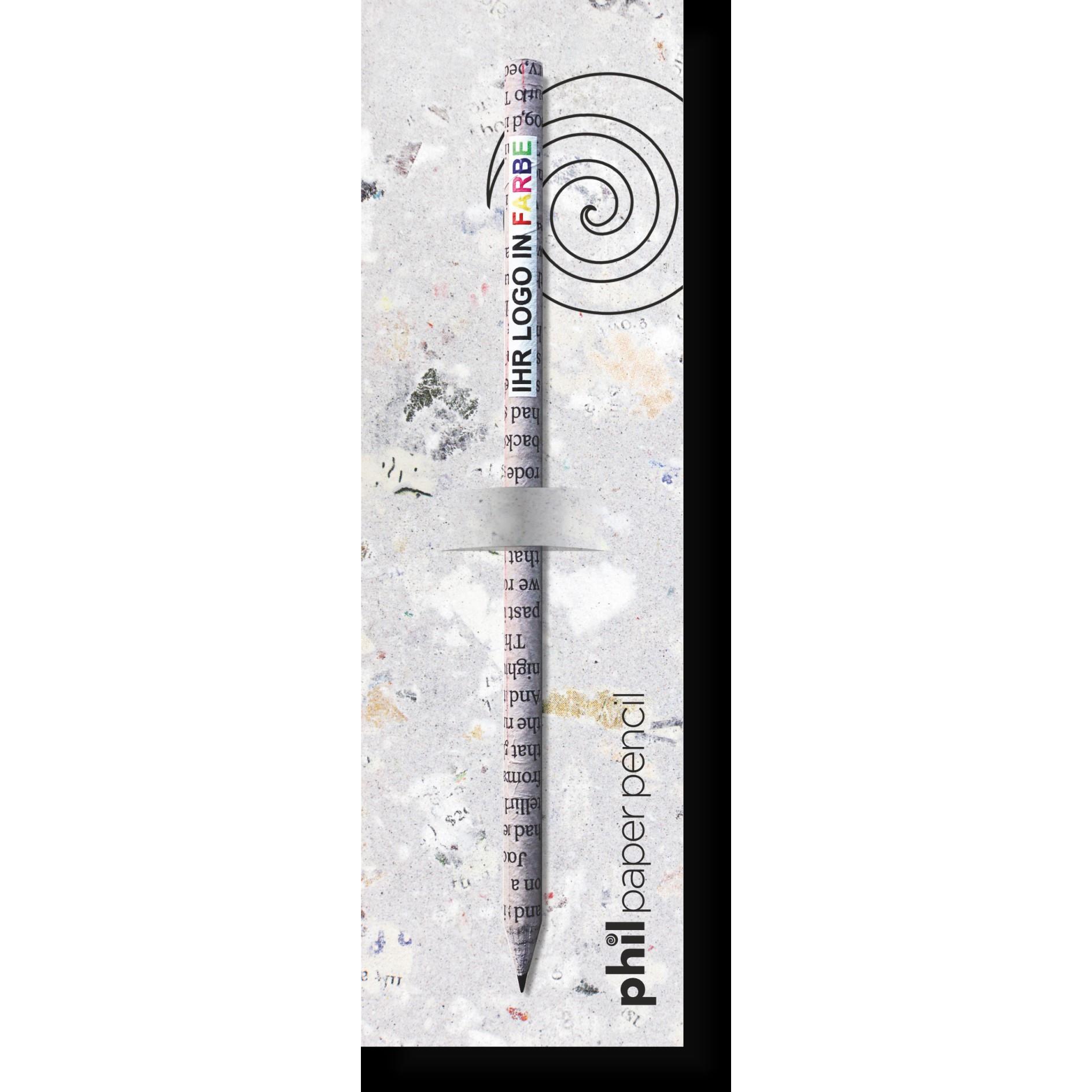 PHIL - Bleistift mit Ansteckkarte groß