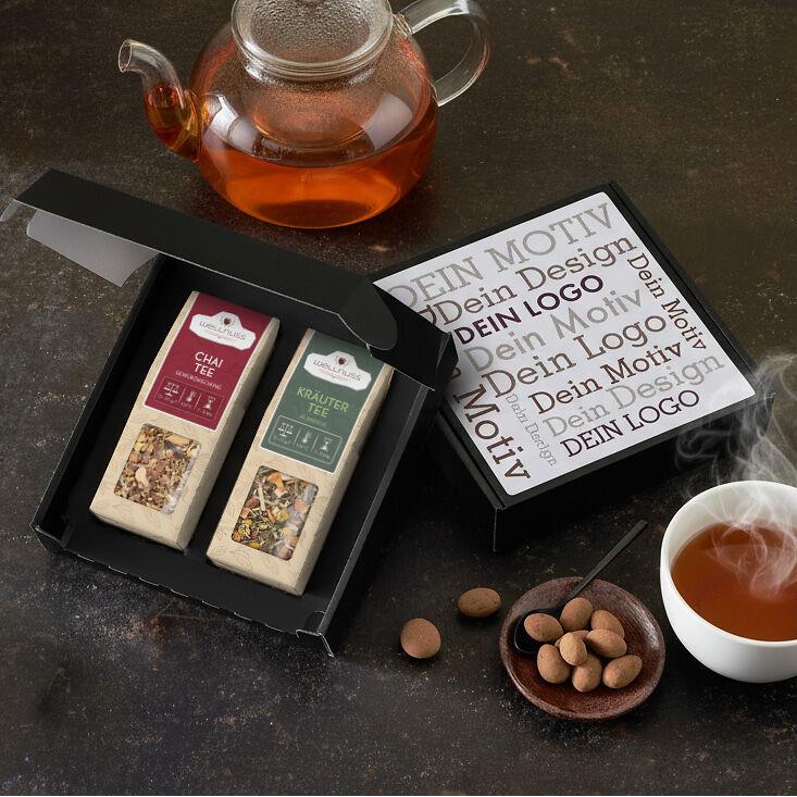 Geschenkkarton mit 2 Tee Spezialitäten