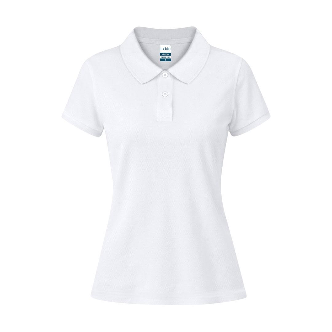 Erwachsene Frauen Weiß Polo-Shirt