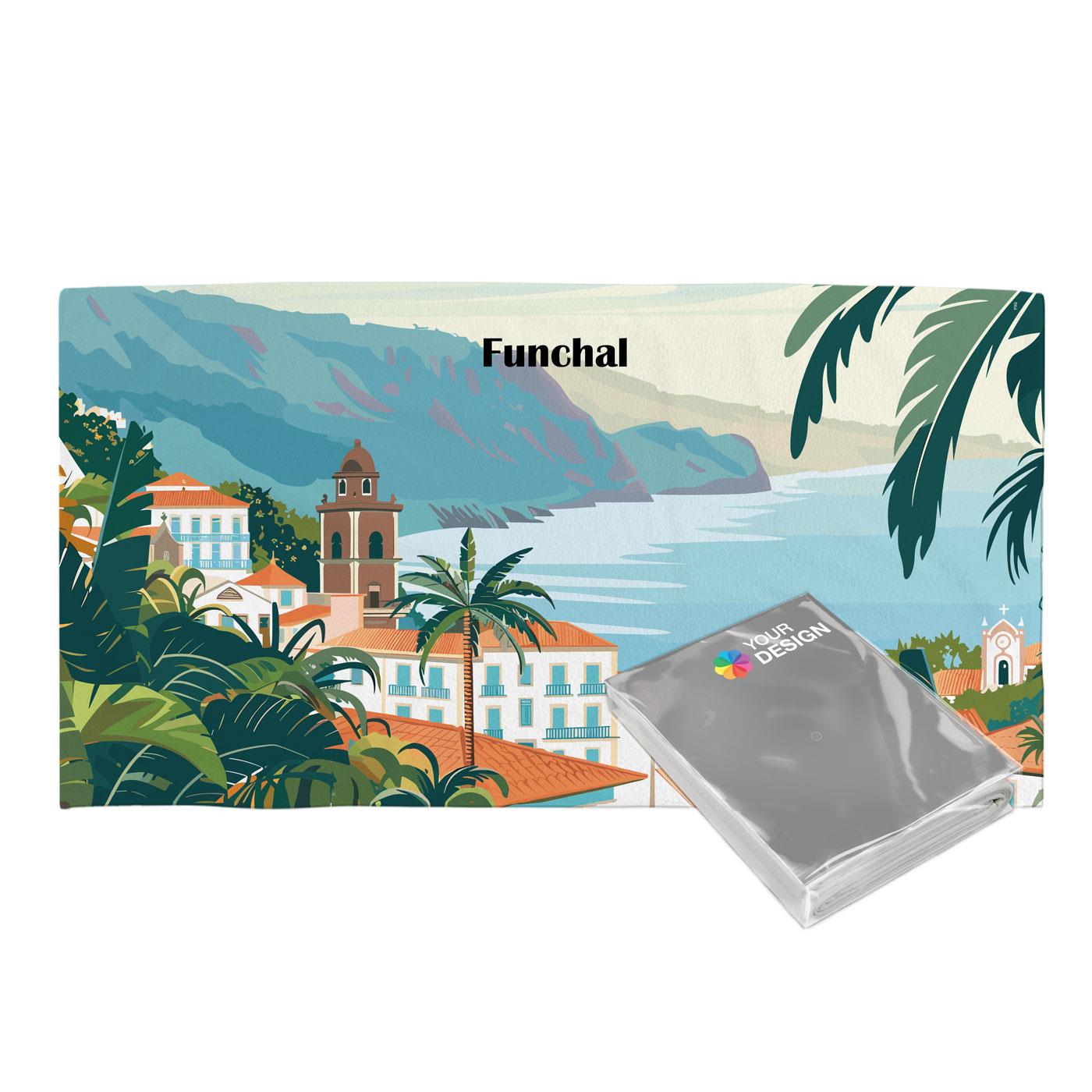 rPET ActiveTowel® Sports 130x70 cm im Polybeutel mit Klappkarte, All-Inklusive-Paket