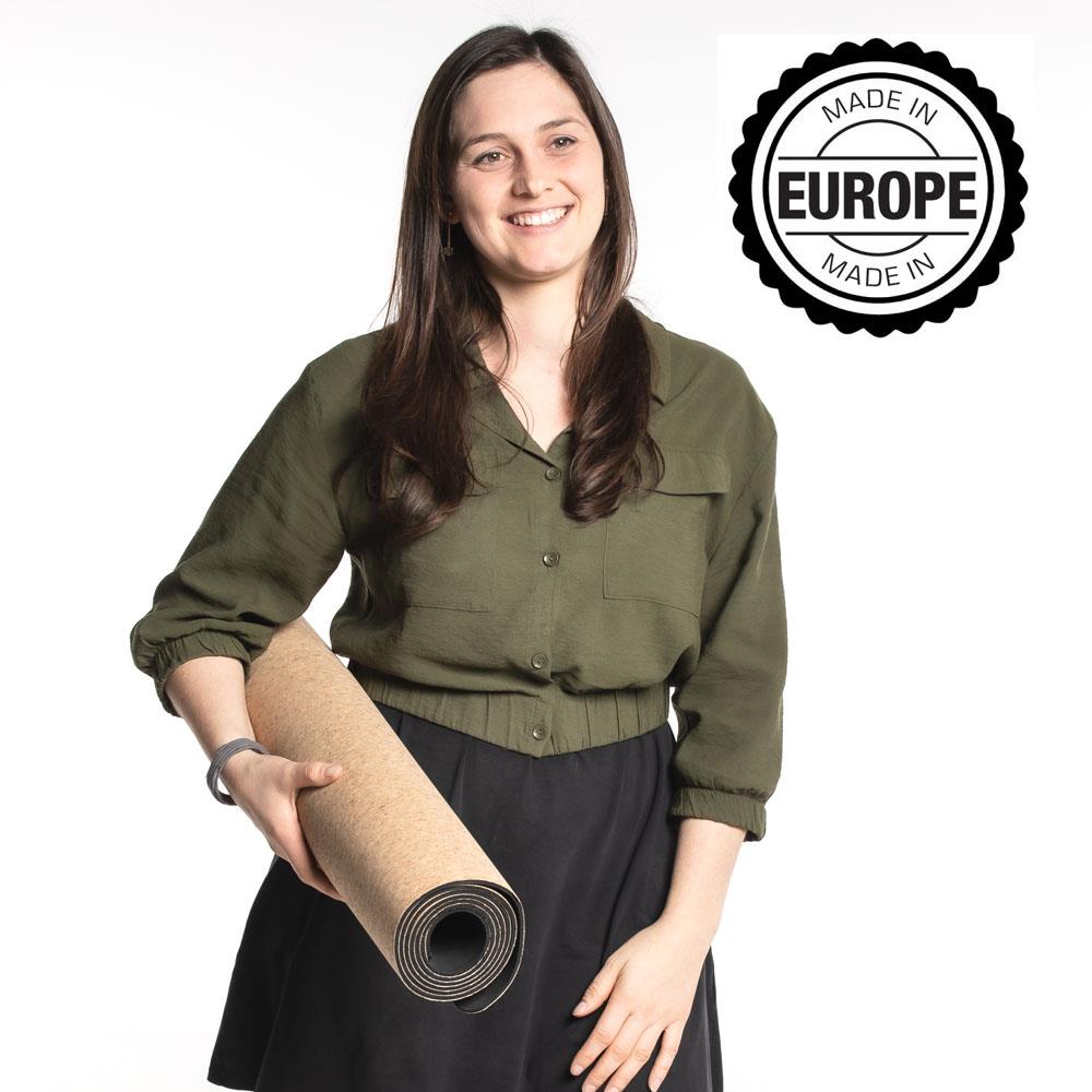 Yogamatte Kork natur + EPDM - ´Made in Europe´