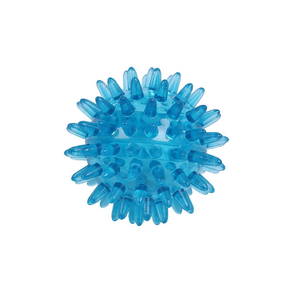 Igelball / Massageball, neutral (60mm, Blau transparent)