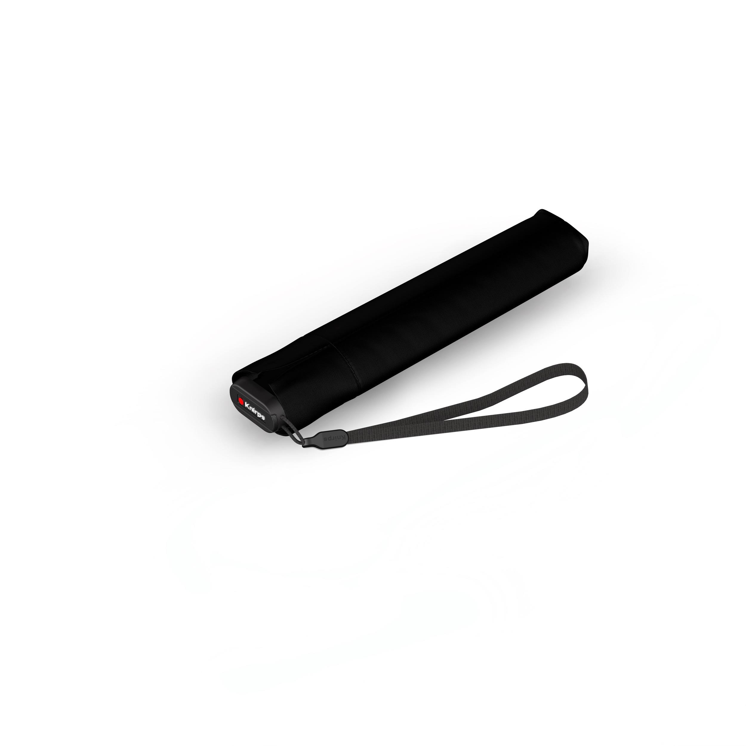 Knirps US.050 ultra light slim manual, black with black UV coating and heat shield 5 Jahre Garantie