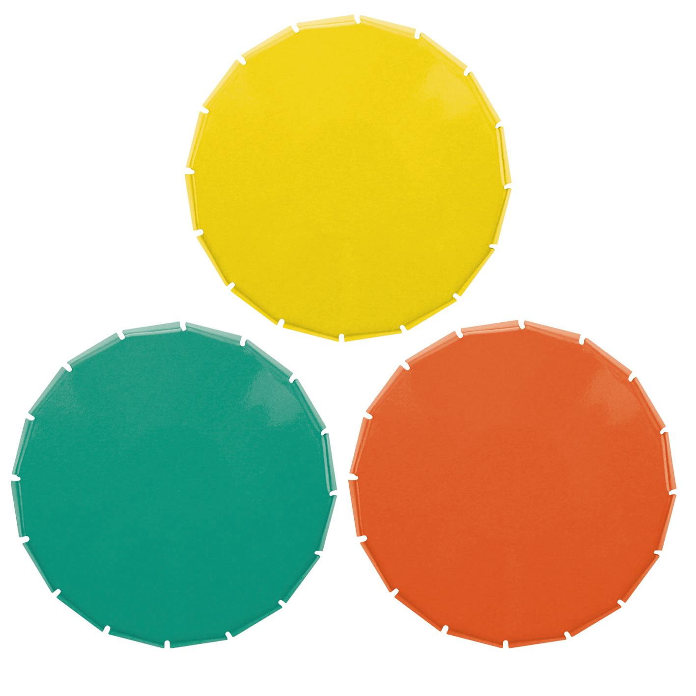 Klick-Dose-45 Duo Colour, gelb / weiß 12 g, Inhalt: Pfefferminz-Pastillen; zuckerfrei