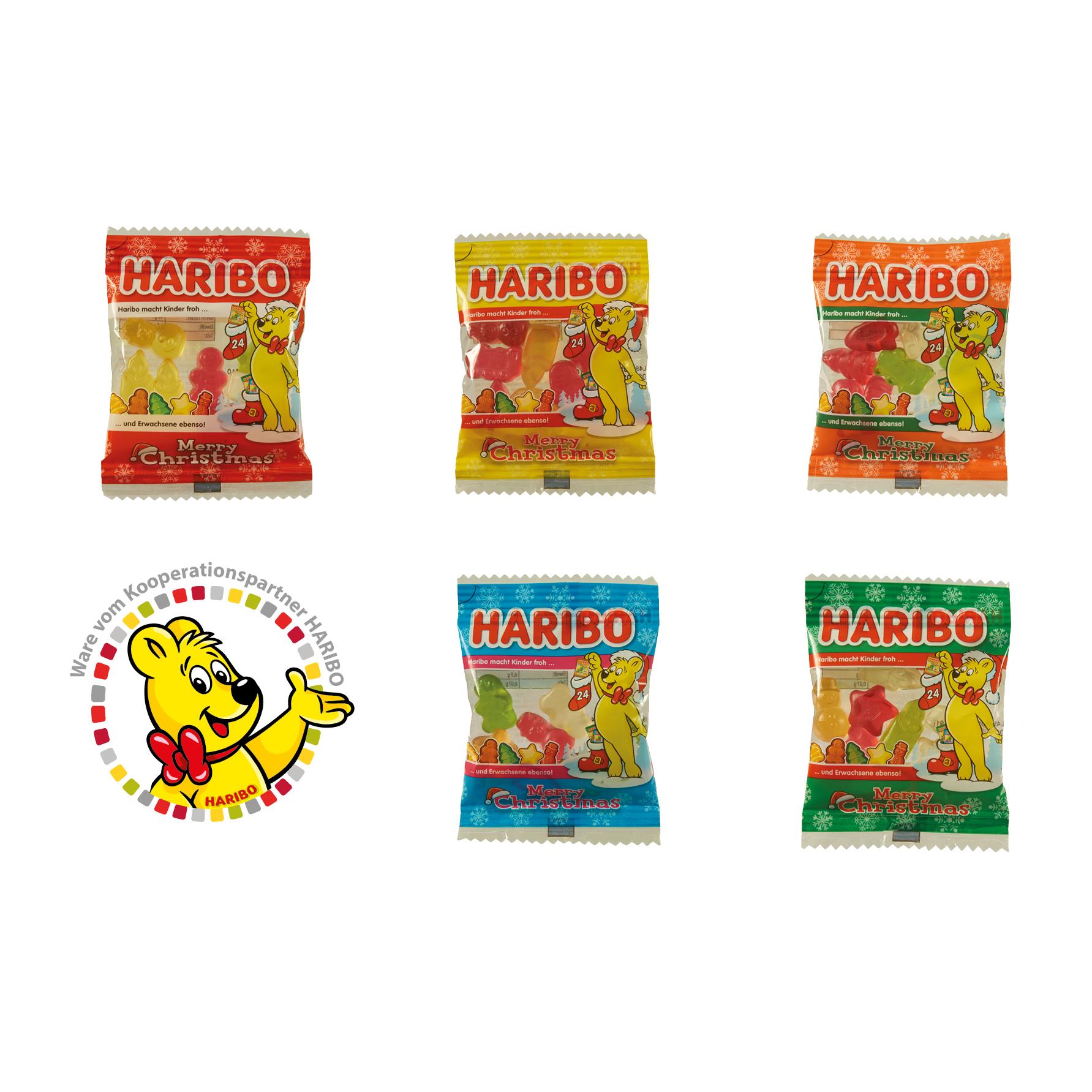 XXL Adventskalender,   24 Stück, Inhalt: HARIBO Weihnachtsmix