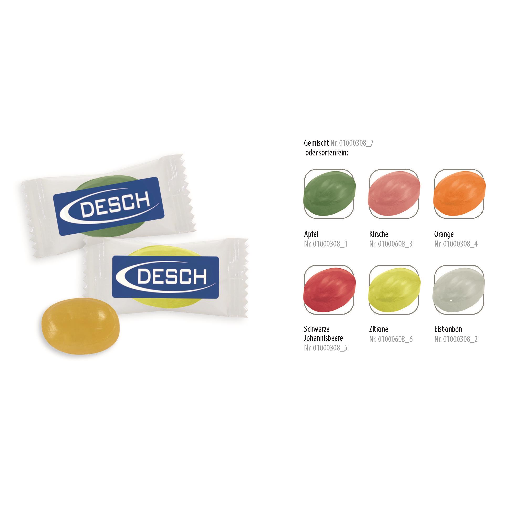 Bonbon Flowpack,   1 Stück, Inhalt: Bonbon  bunt gemischt