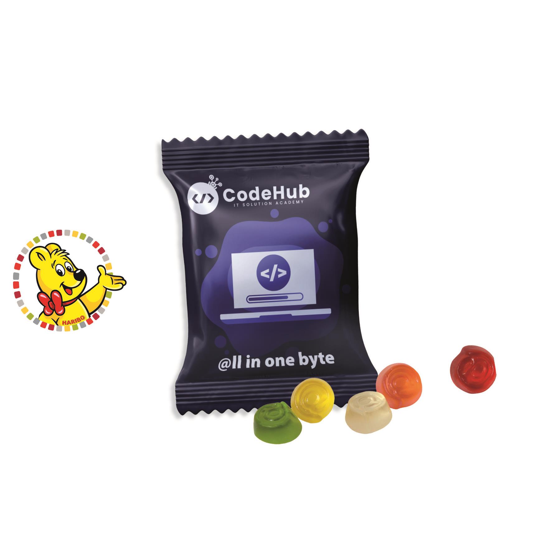 HARIBO Standardformen Werbetüte,   10 g, Inhalt: HARIBO @-Zeichen