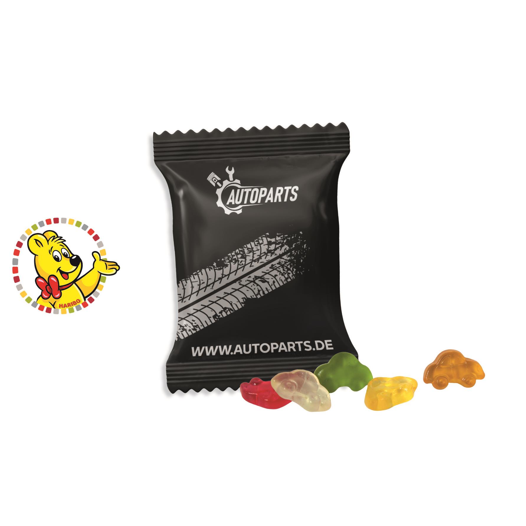 HARIBO Standardformen Werbetüte,   10 g, Inhalt: HARIBO Autos
