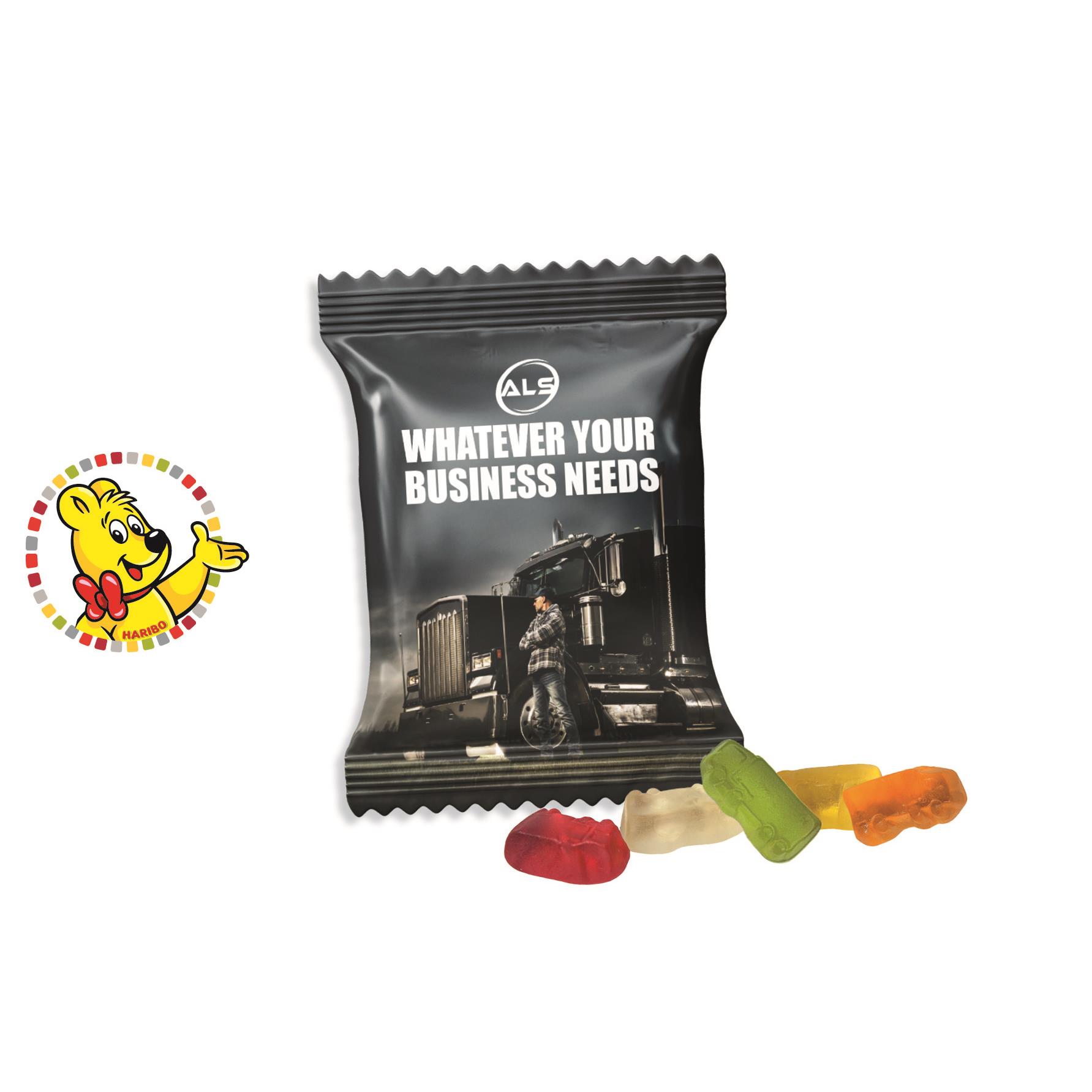 HARIBO Standardformen Werbetüte,   6,5 g, Inhalt: HARIBO LKWs