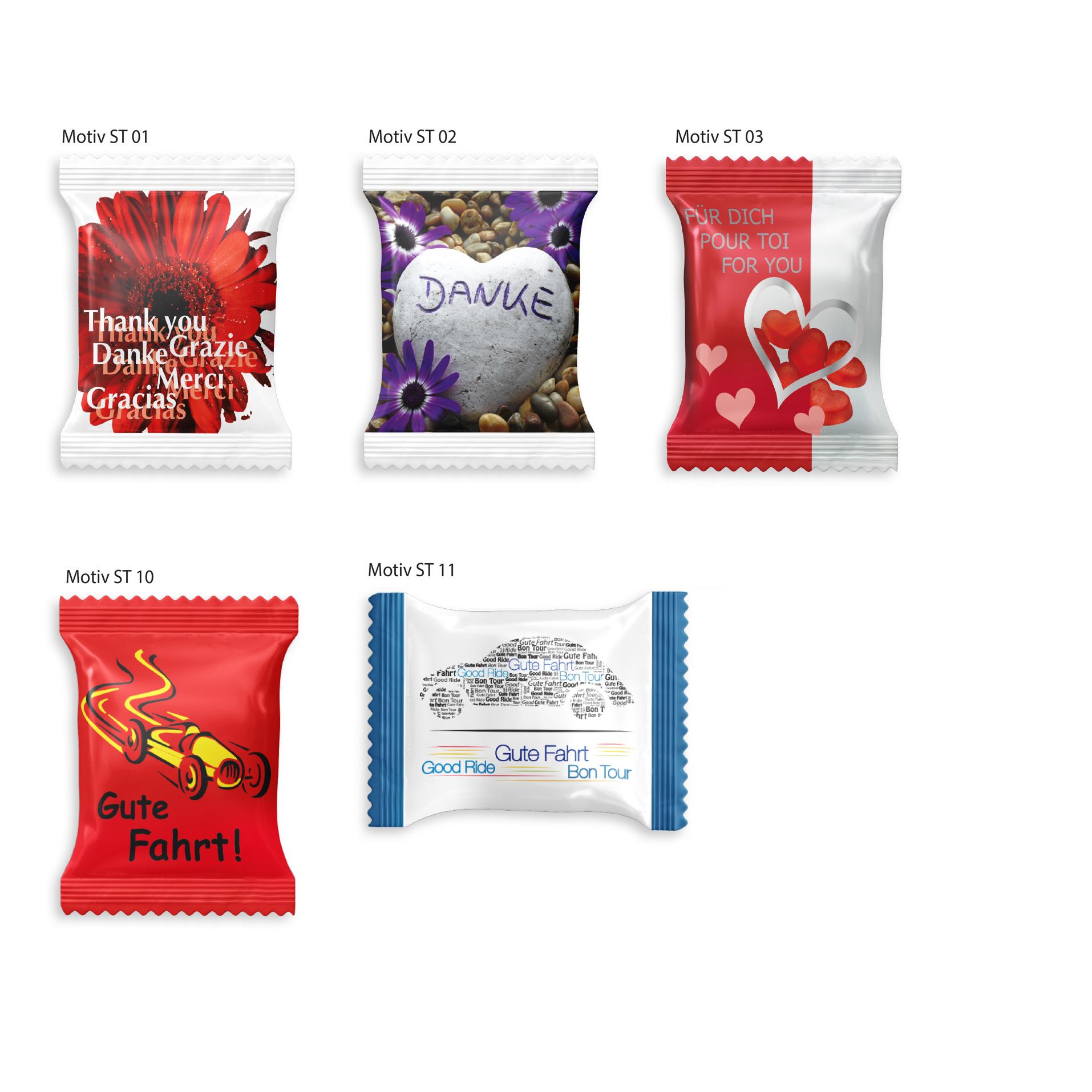HARIBO Werbetüte Standardmotiv,   10 g, Inhalt: HARIBO Herzen sortenrein
