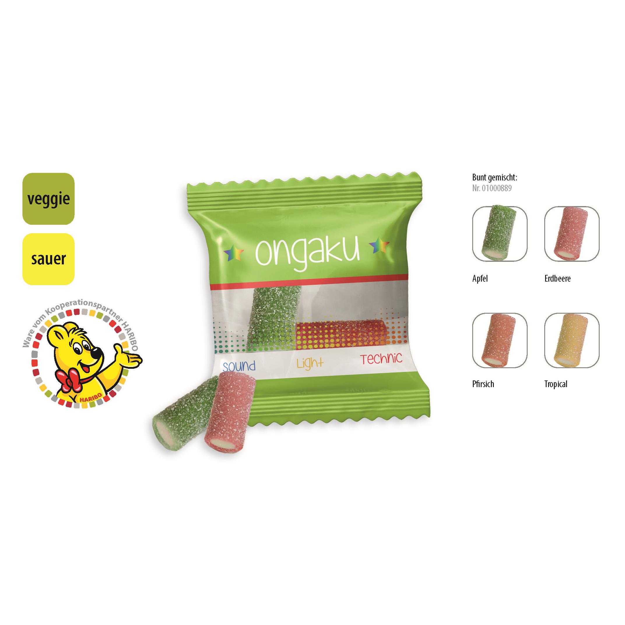 HARIBO Rainbow Fizz Werbetüte,   2 Stück, Inhalt: HARIBO Rainbow Fizz