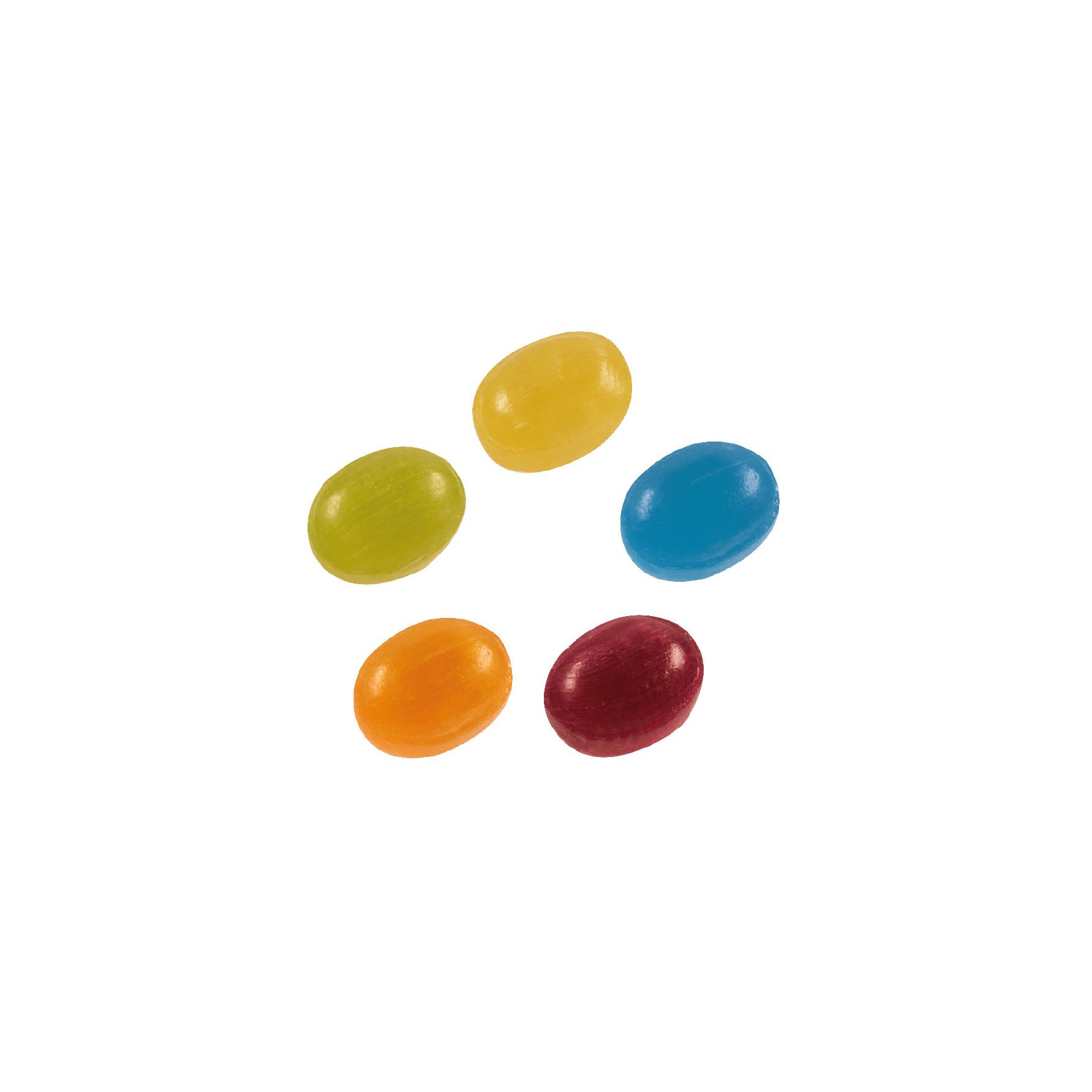 Bonbon zuckerfrei vegan Flowpack,   1 Stück, Inhalt: Bonbon zuckerfrei bunt gemischt, vegan