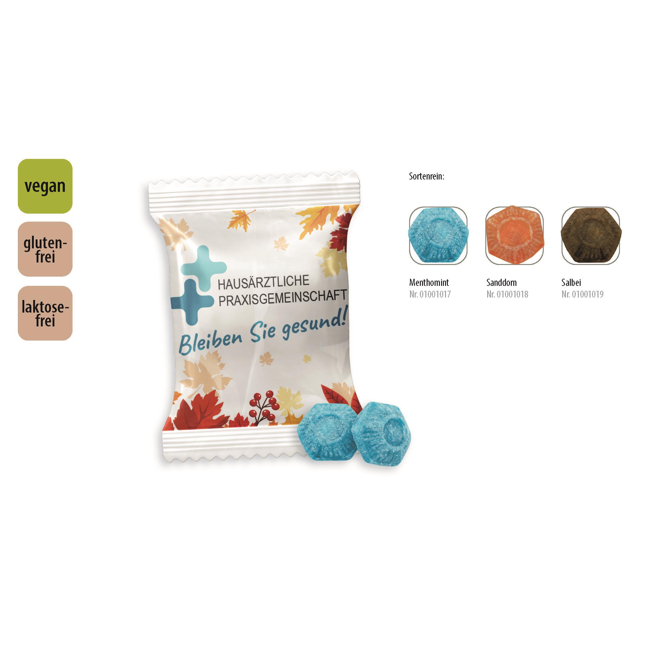 Hustenbonbon Duopack Werbetüte,   2 Stück, Inhalt: Hustenbonbon Menthomint