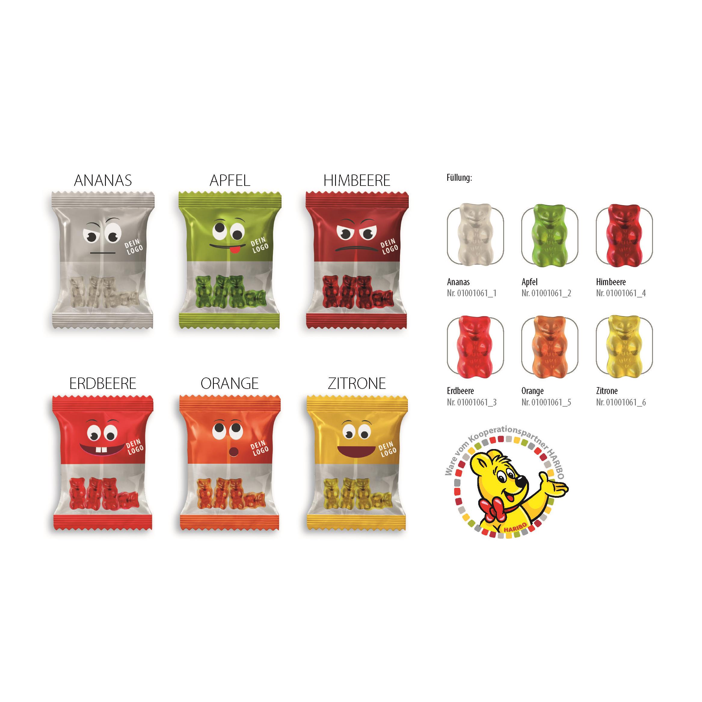 HARIBO Goldbären - Spezial Werbetüte,   10 g, Inhalt: HARIBO Goldbären - Spezial Orange