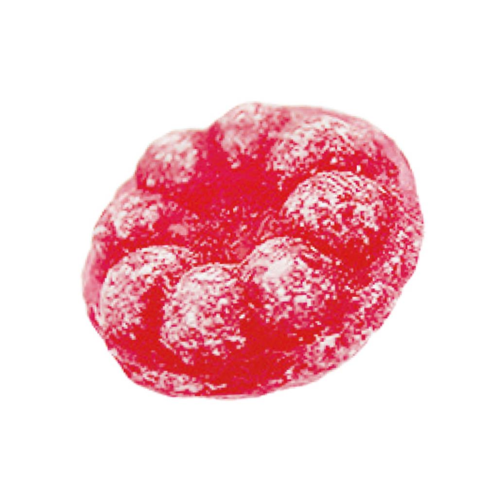 Graspapierdose 89,   80 g, Inhalt: Himbeer Bonbon