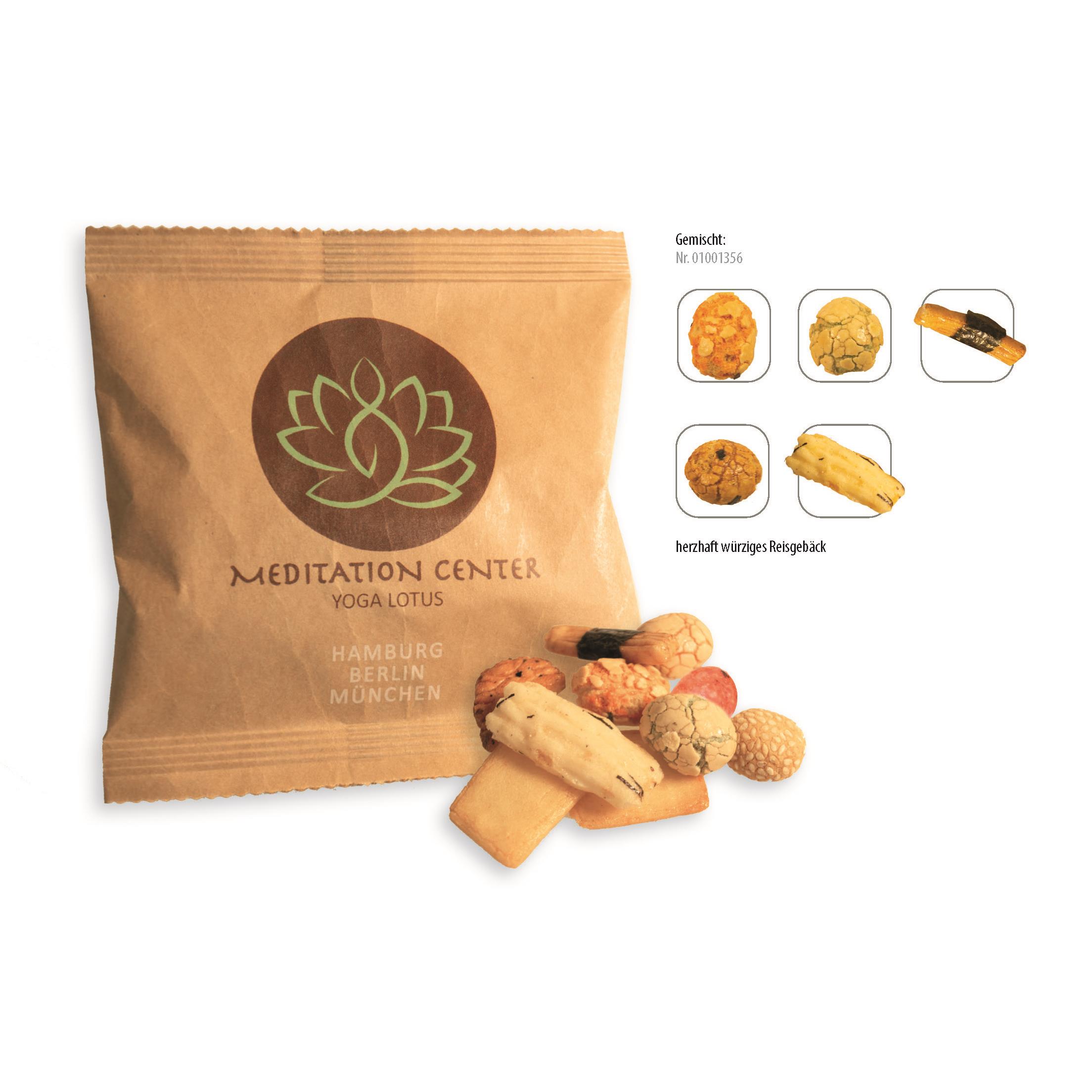 Reisgebäck Superior Mix Werbetüte,   10 g, Inhalt: Reisgebäck Superior Mix