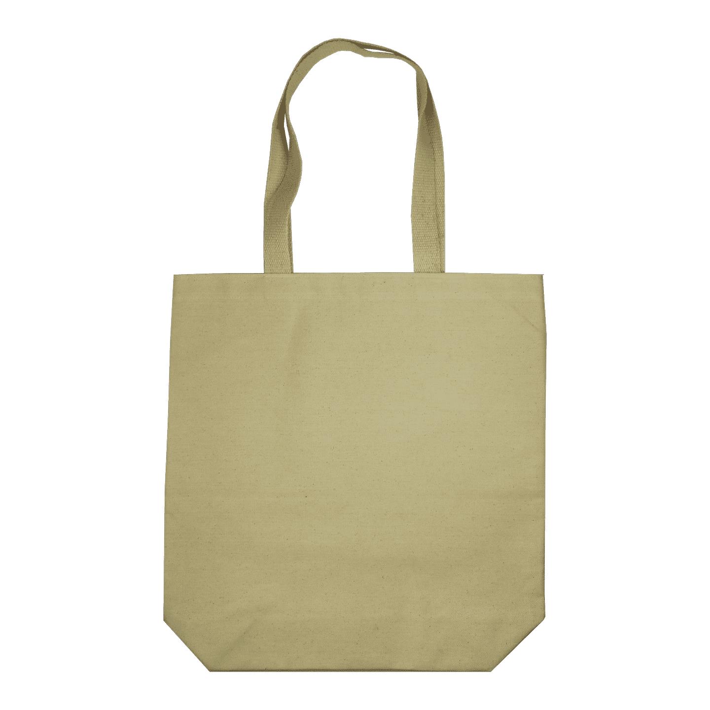Bio-Bauwolltasche mit langen Henkeln und Bodenfalte, 300 gr/m²