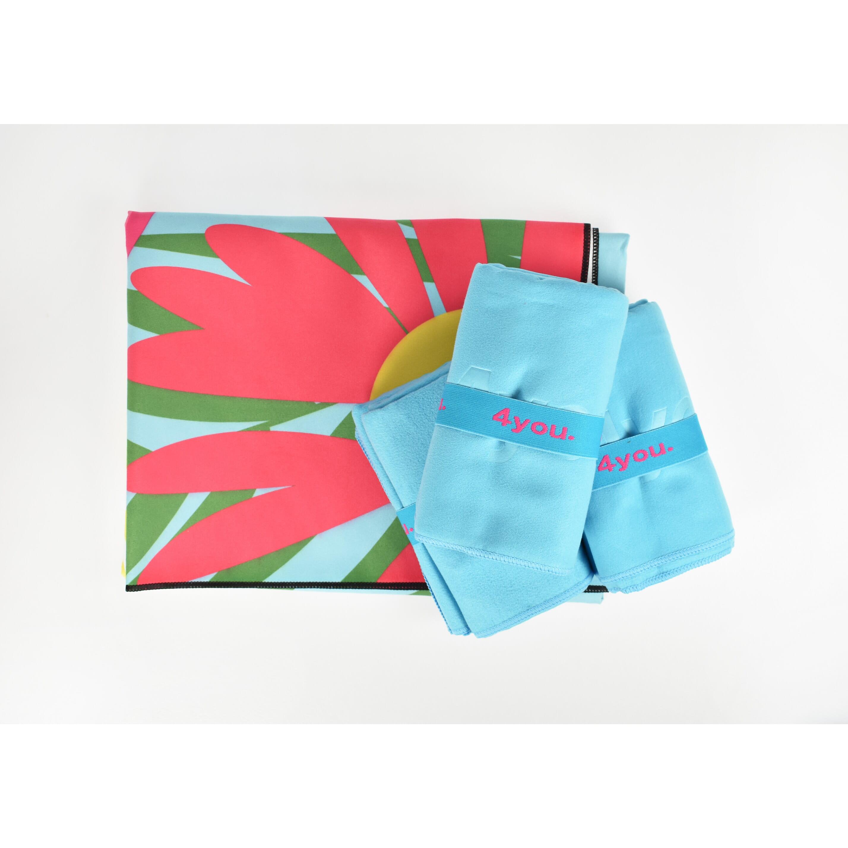 4You Mikrofaser-Sporthandtuch 100 x 180 cm vollflächiger Full-Colour-Druck