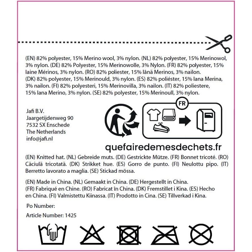 Nilton´s Strickmütze, 15% Merinowolle