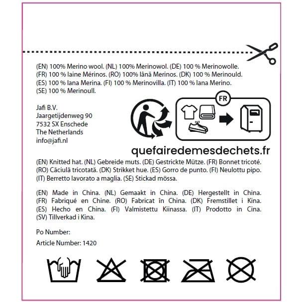 Nilton´s Strickmütze, 100% Merinowolle