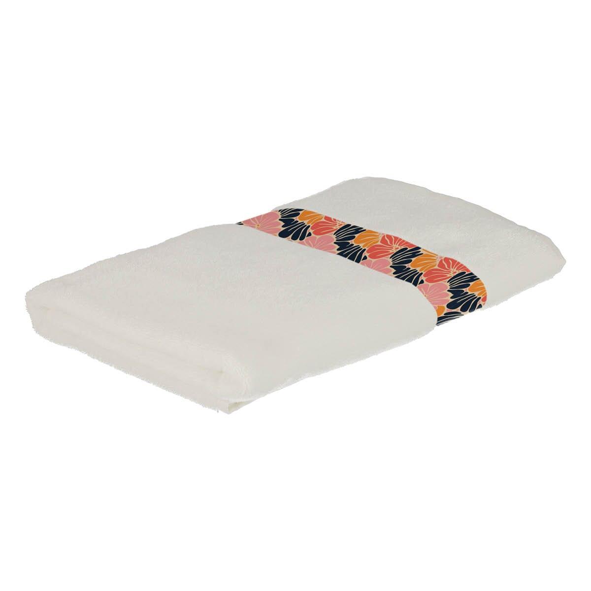 Sophie Muval Badetuch mit Sublimation Band, 140x70 cm, 400 gr/m²