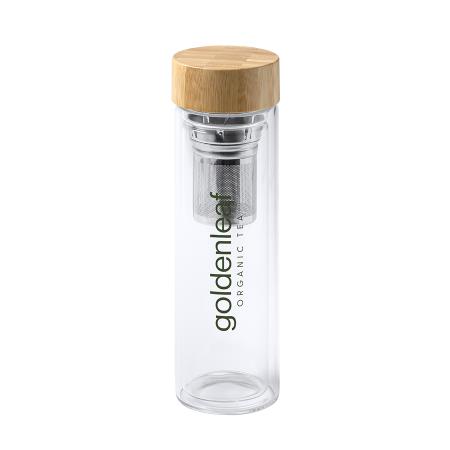 SAOKO doppelwandige Glasflasche